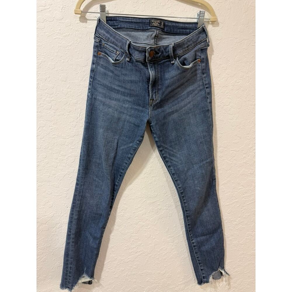 Abercrombie & Fitch Harper Low Rise Ankle Jeans Medium Wash Size 28/6R